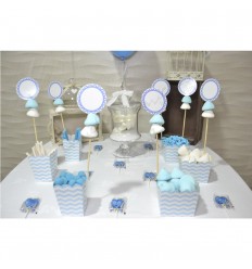 Kit mesa dulce azul hondas