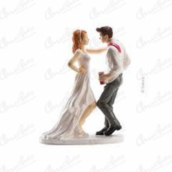 Figura pareja boda fiesta y baile