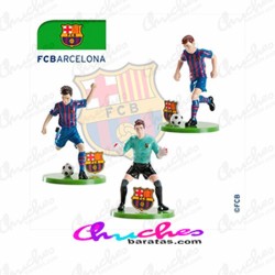 Kit jugadores futbolista + porterias  Barcelona FC